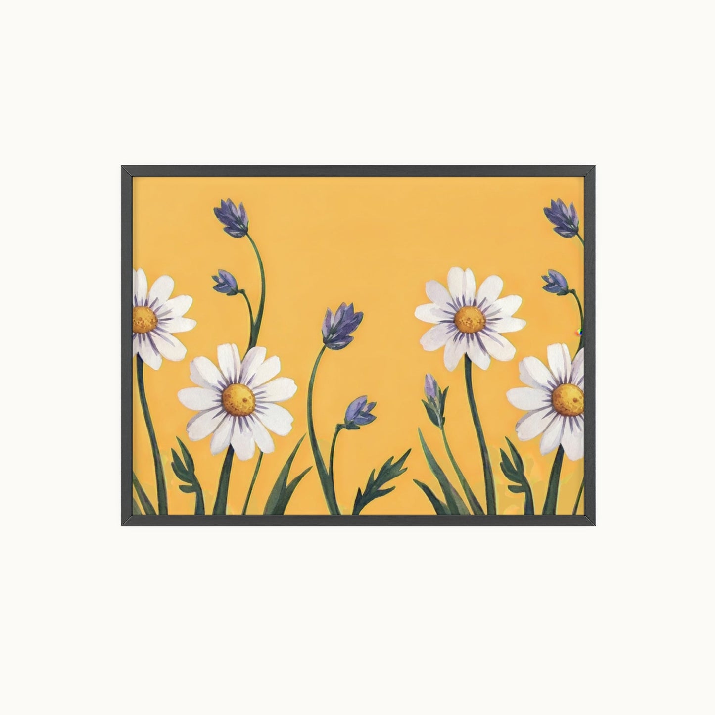 Spring Daisies Wood Framed Posters