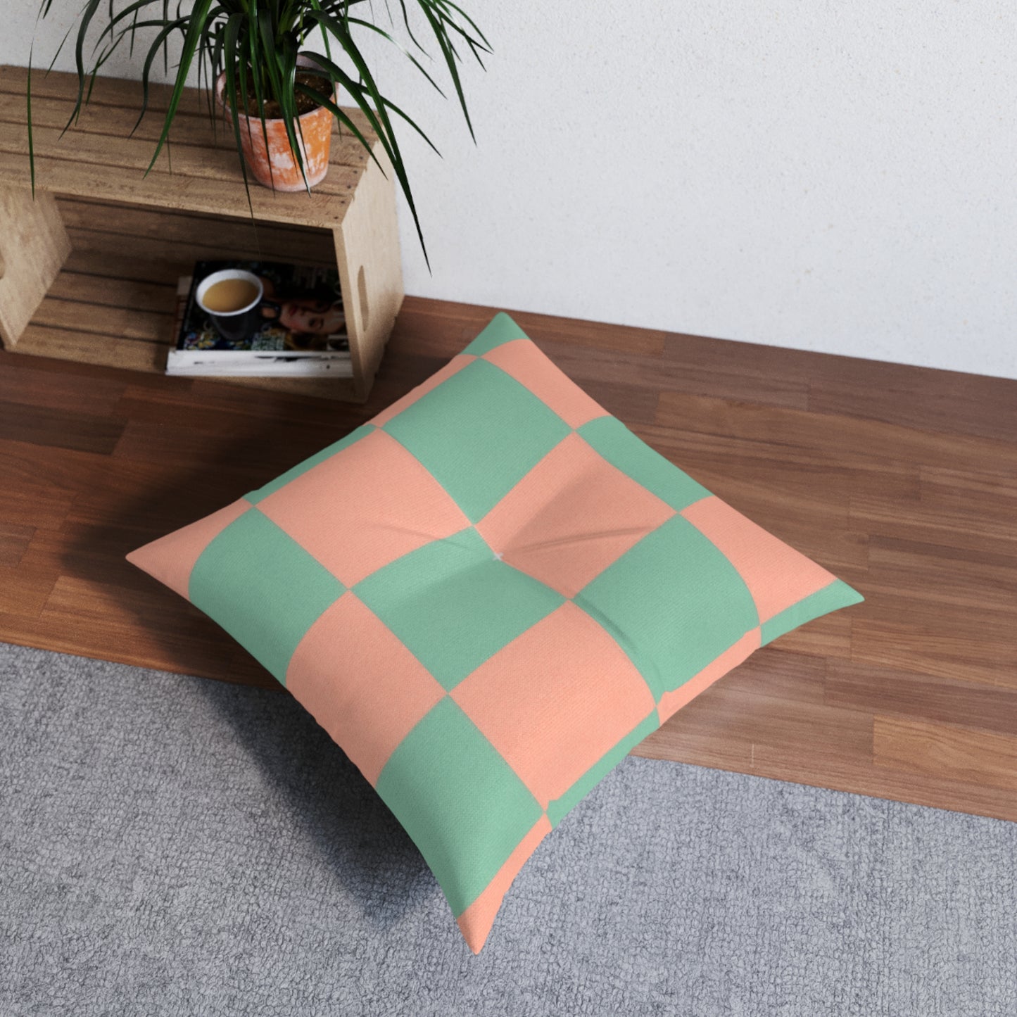 Square Tufted Floor Pillow