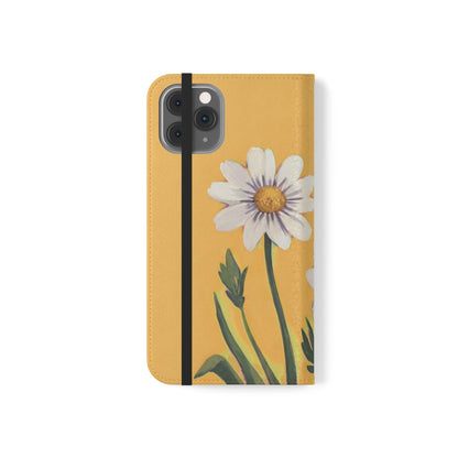 Spring Daisies Vegan Leather Flip Case