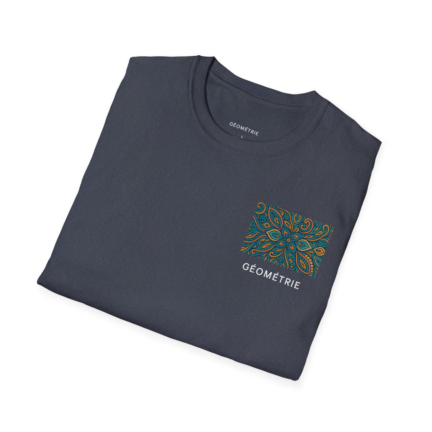 Geo Pattern Unisex Softstyle T-Shirt | Casual Everyday Tee, Graphic Shirt, Gift for Him/Her, Trendy Wear, Artsy Style (Pattern 04)
