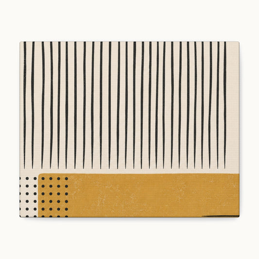 Ochre Cadence Stretched Canvas Wall Art