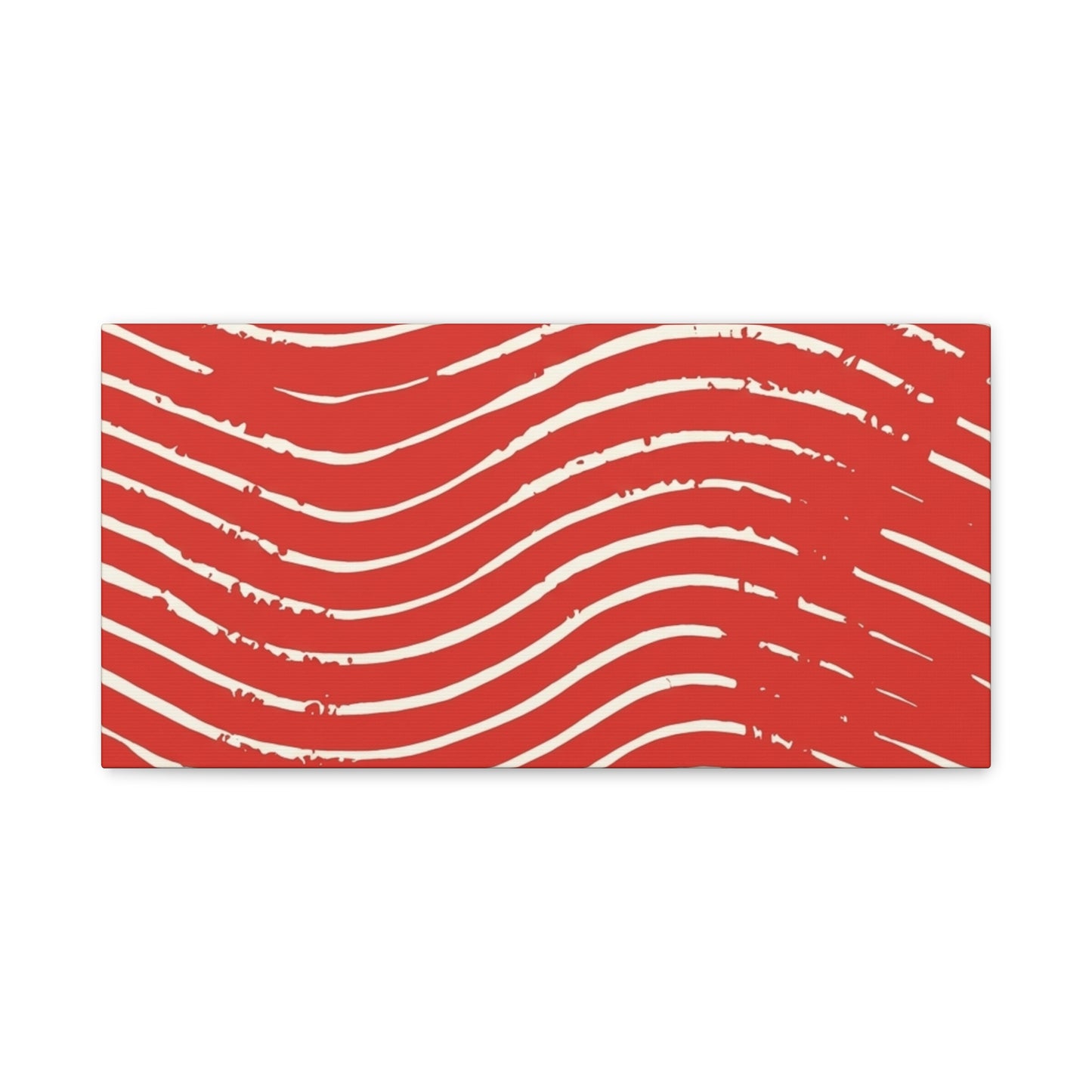 Scarlet Tide Stretched Canvas Wall Art