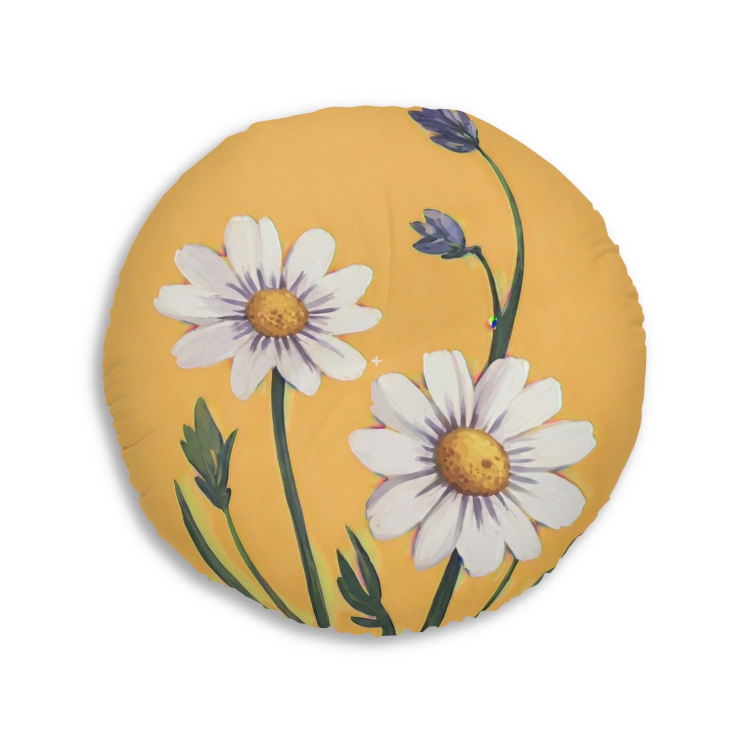 Spring Daisies Tufted Floor Pillow