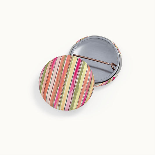 Summer Stripe Round Pins