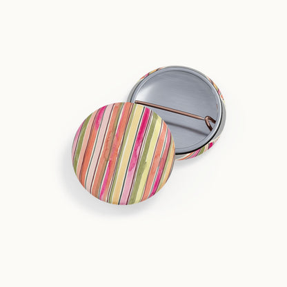 Summer Stripe Round Pins
