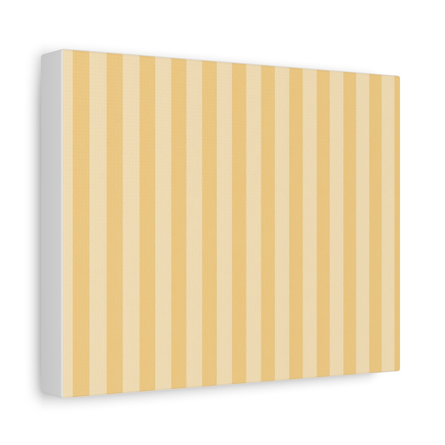 Buttercup Stripe Stretched Canvas Wall Art