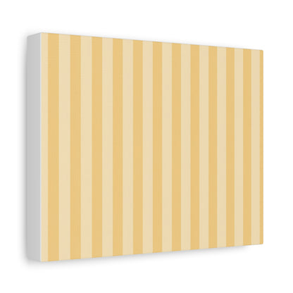 Buttercup Stripe Stretched Canvas Wall Art