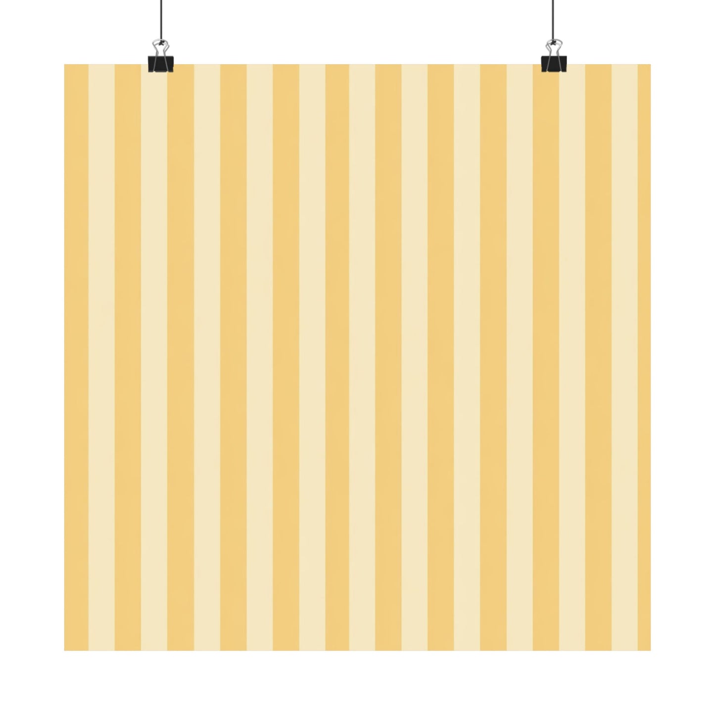 Buttercup Stripe Art Poster
