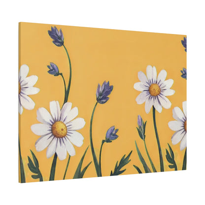 Spring Daisies Stretched Canvas Wall Art