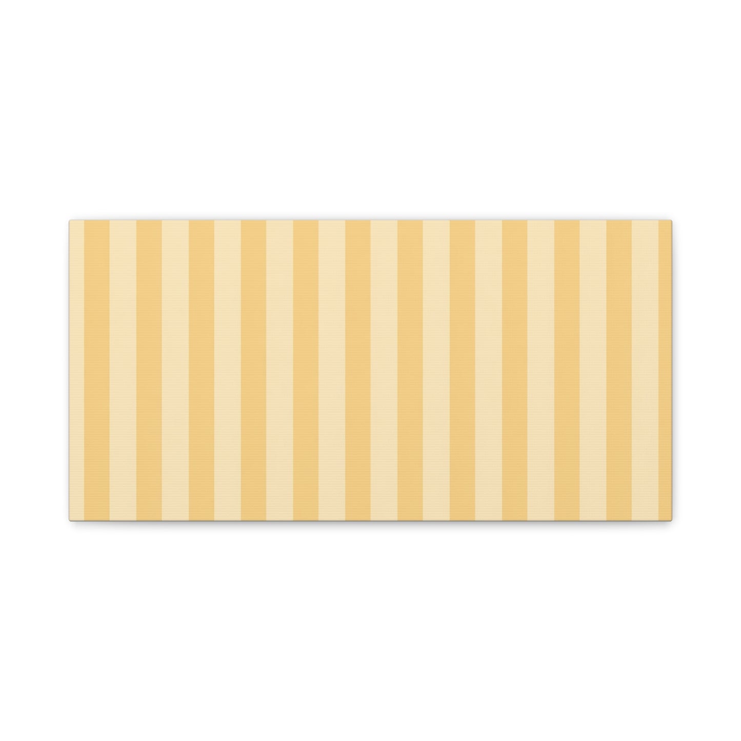 Buttercup Stripe Stretched Canvas Wall Art