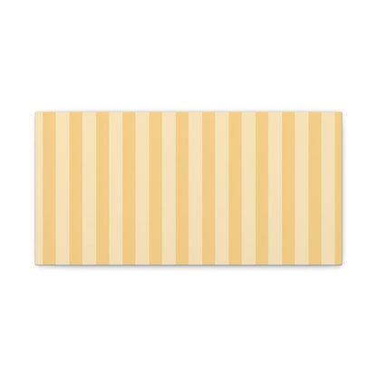 Buttercup Stripe Stretched Canvas Wall Art