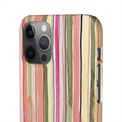 Summer Stripe Snap Phone Case