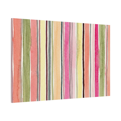 Summer Stripe Stretched Canvas Wall Art
