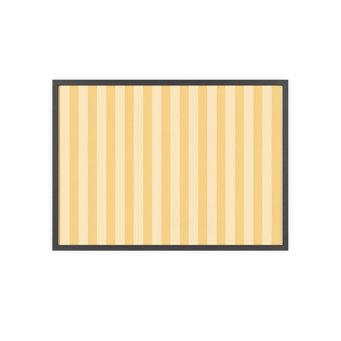 Buttercup Stripe Wood Framed Posters