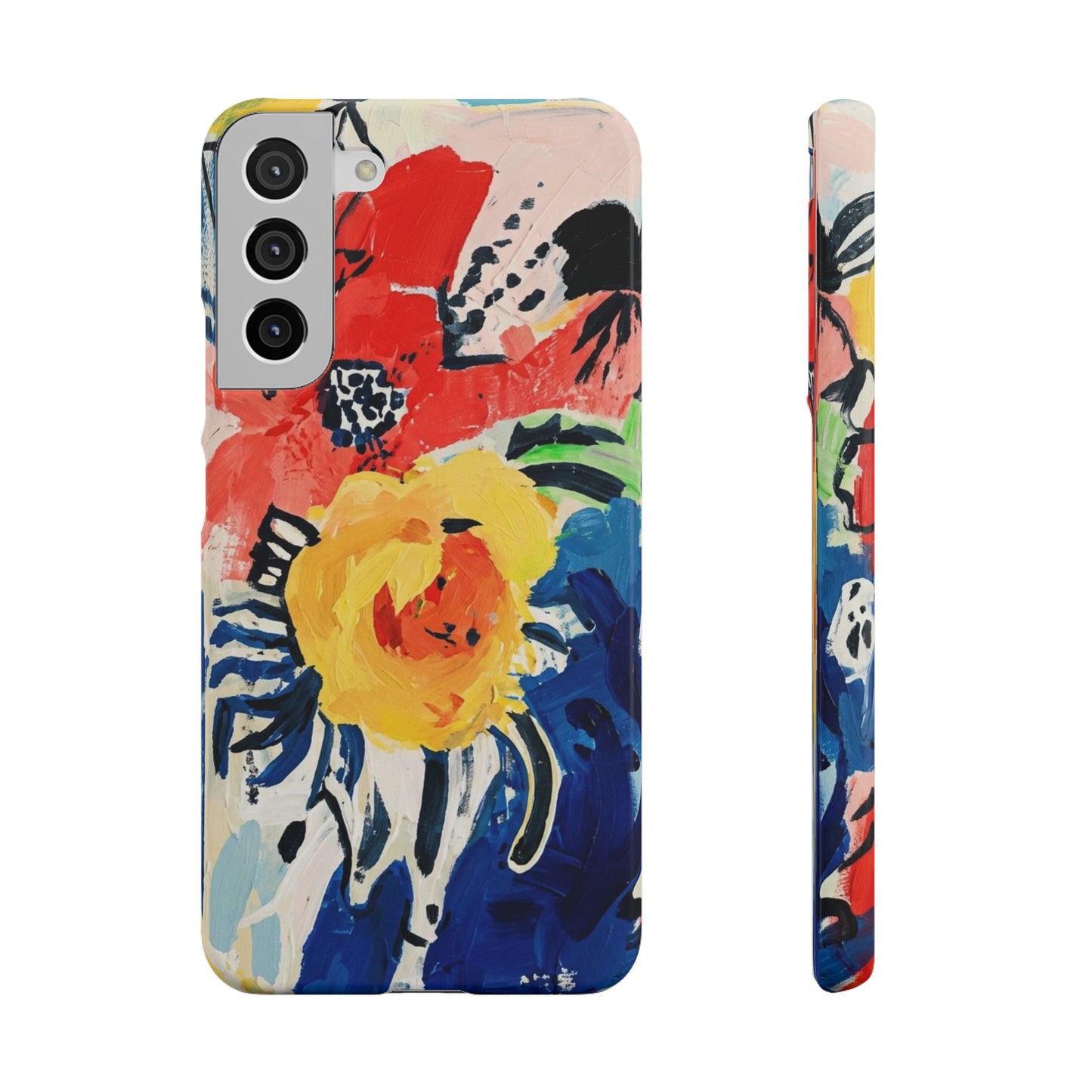 Abstract Flora Snap Phone Case