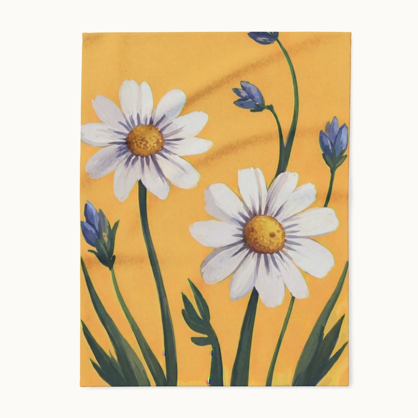 Spring Daisies Arctic Fleece Blanket