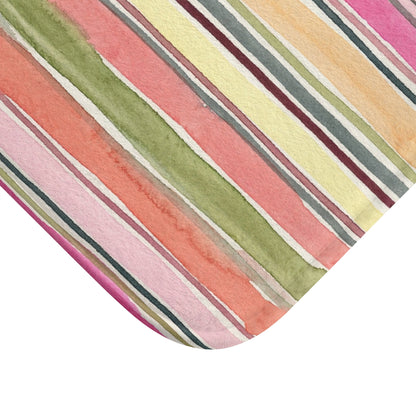 Summer Stripe Bath Mat