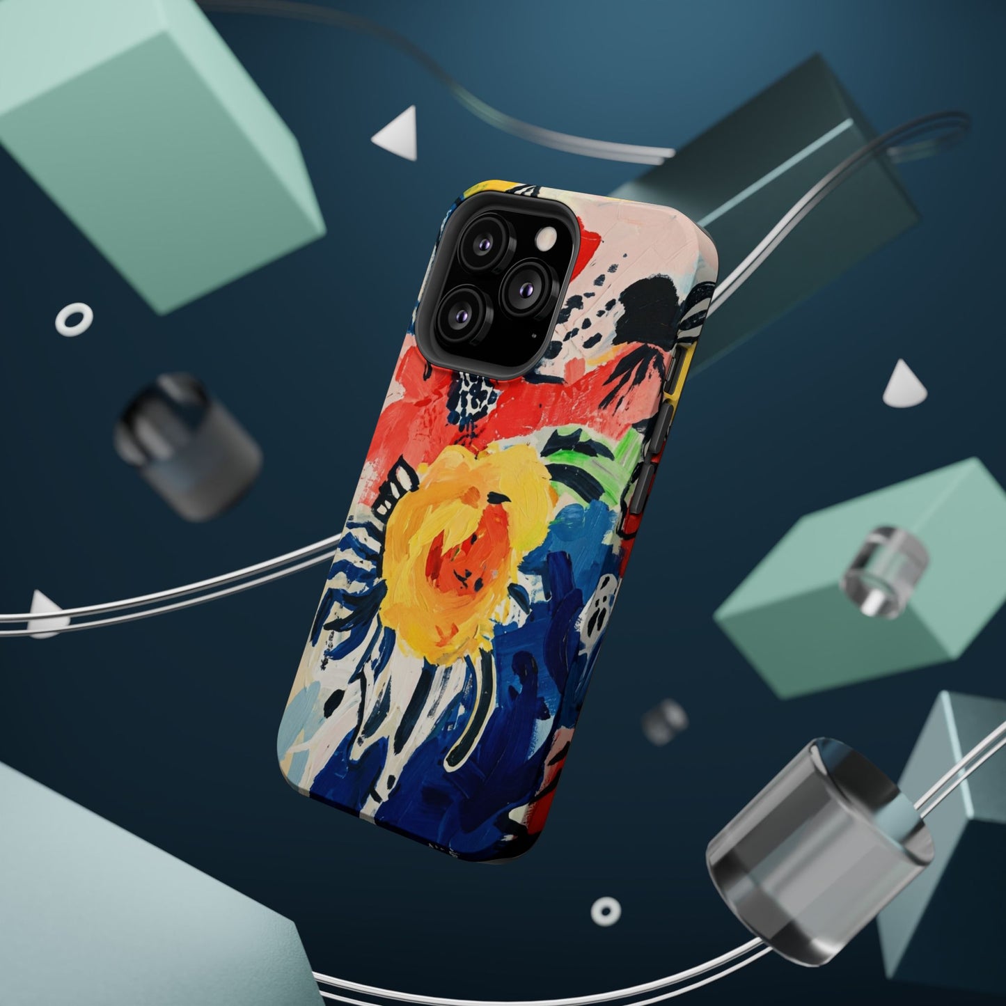 Abstract Flora Magnetic Phone Case