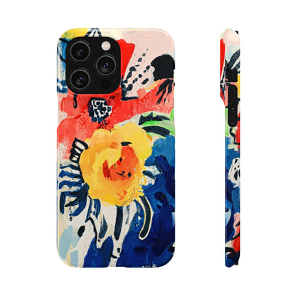 Abstract Flora Snap Phone Case