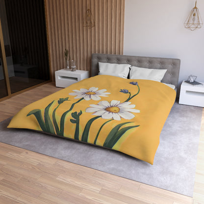 Spring Daisies Microfiber Duvet Cover