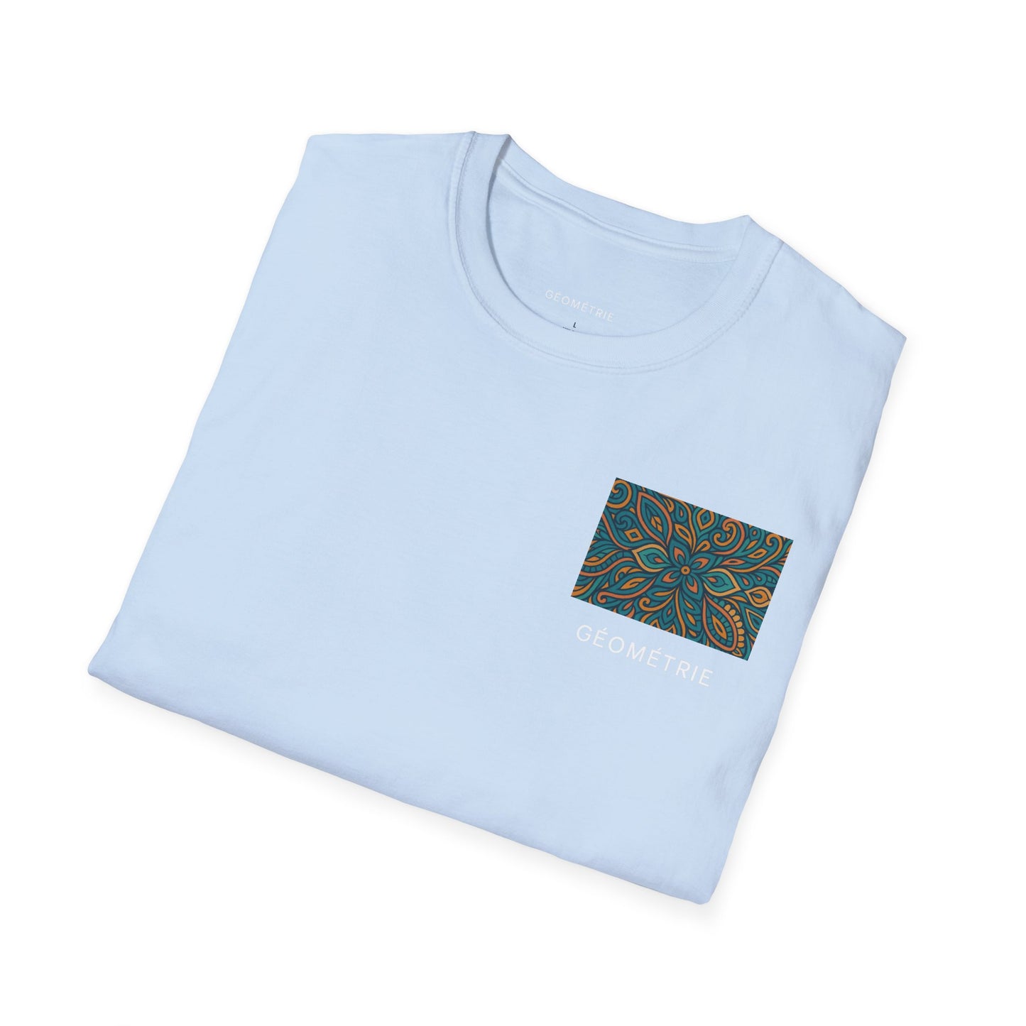 Geo Pattern Unisex Softstyle T-Shirt | Casual Everyday Tee, Graphic Shirt, Gift for Him/Her, Trendy Wear, Artsy Style (Pattern 04)