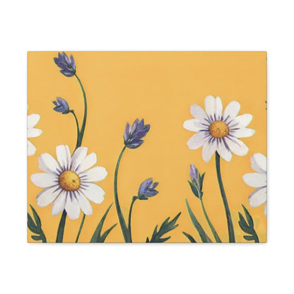 Spring Daisies Stretched Canvas Wall Art