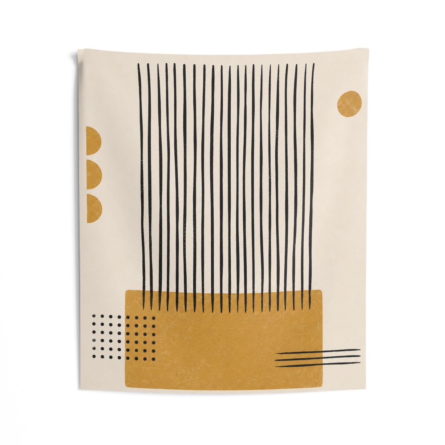 Ochre Cadence Wall Tapestry