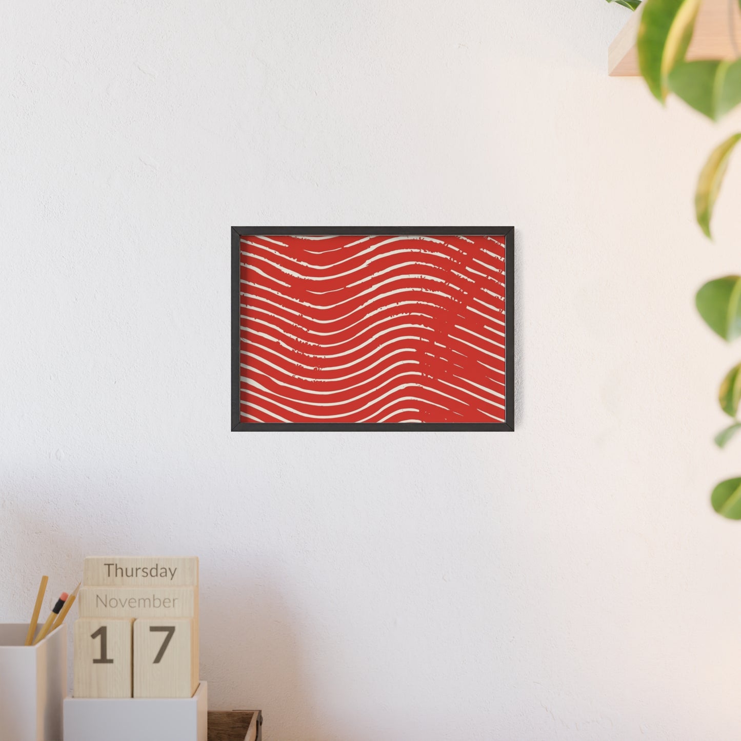 Scarlet Tide Wood Framed Posters