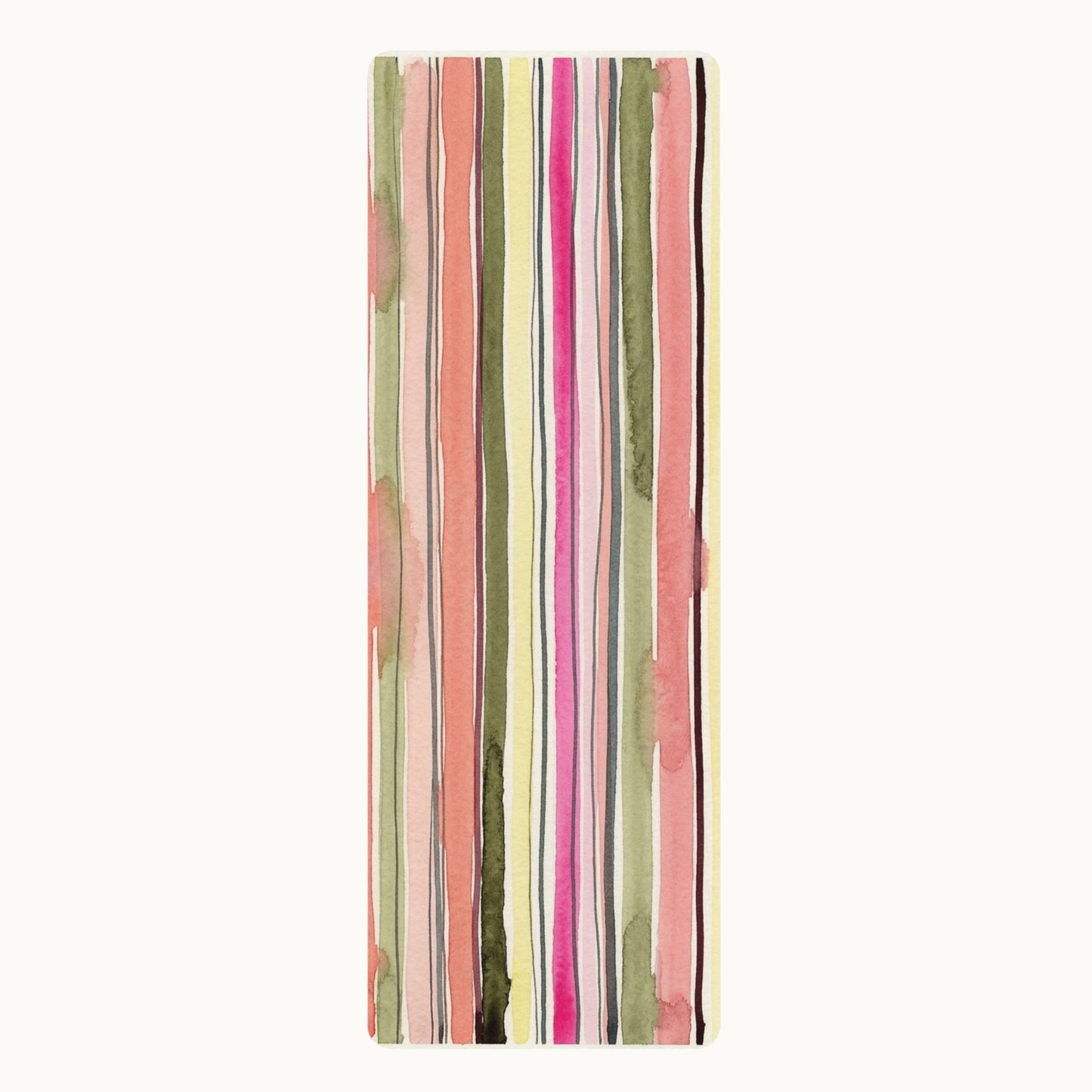 Summer Stripe Rubber Yoga Mat