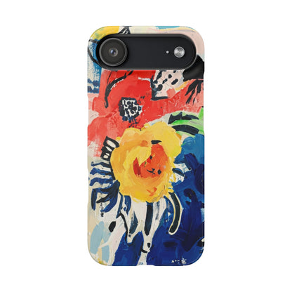 Abstract Flora Snap Phone Case