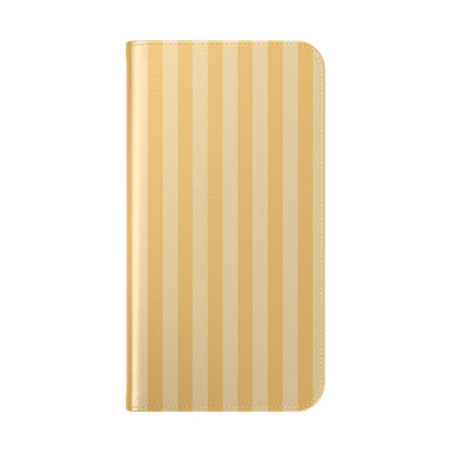 Buttercup Stripe Vegan Leather Flip Case
