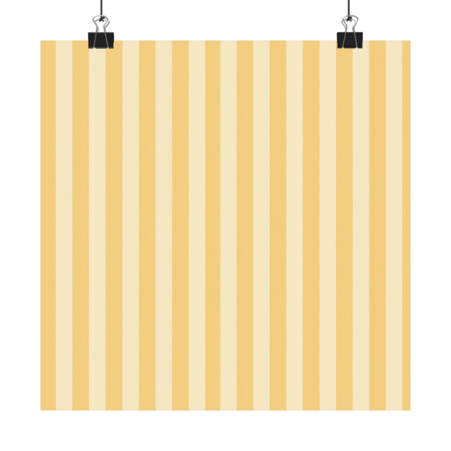 Buttercup Stripe Art Poster