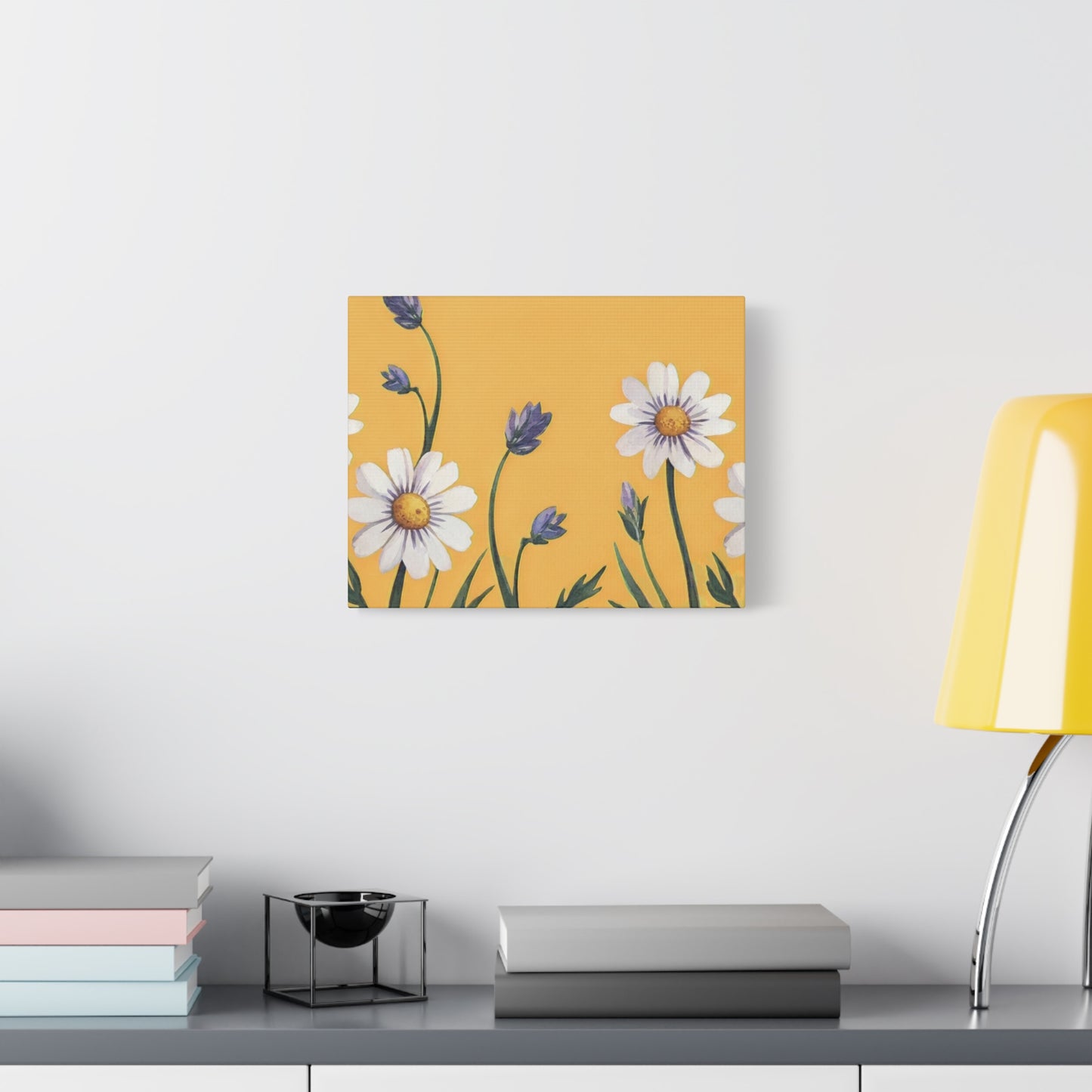 Spring Daisies Stretched Canvas Wall Art