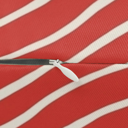 Scarlet Tide Rectangular Throw Pillow