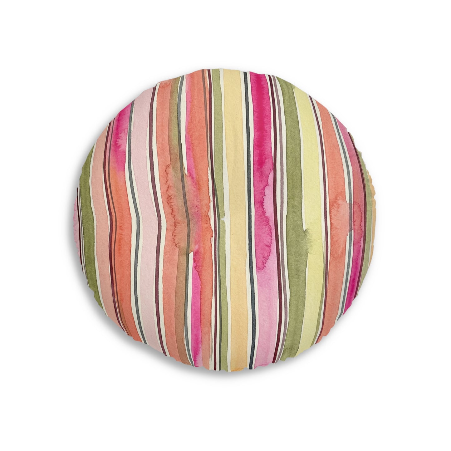 Summer Stripe Tufted Floor Pillow