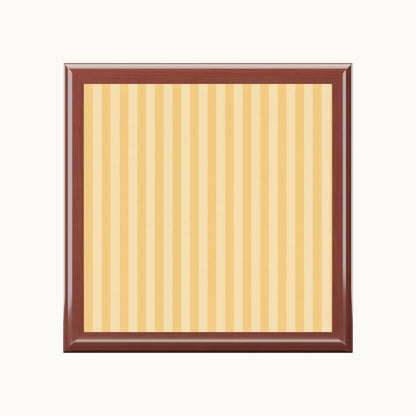 Buttercup Stripe Jewelry Box