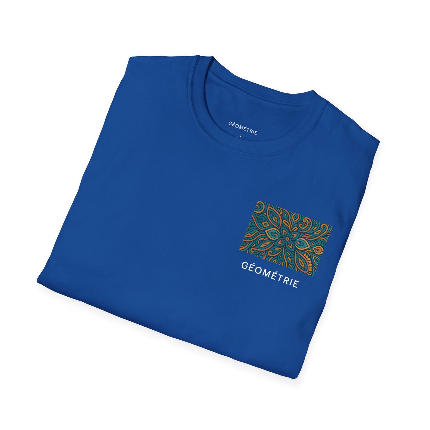 Geo Pattern Unisex Softstyle T-Shirt | Casual Everyday Tee, Graphic Shirt, Gift for Him/Her, Trendy Wear, Artsy Style (Pattern 04)