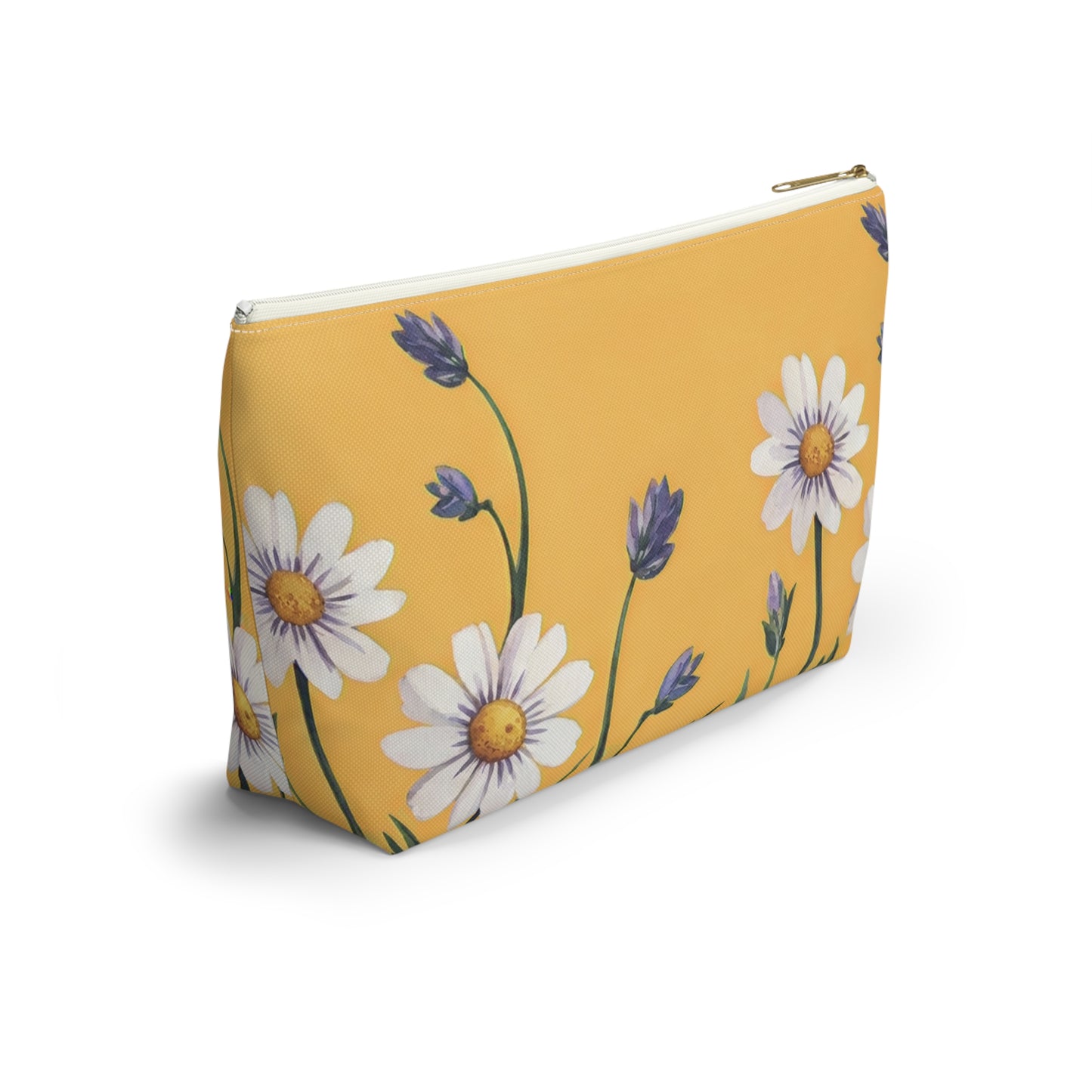 Spring Daisies Accessory Pouch with T-bottom