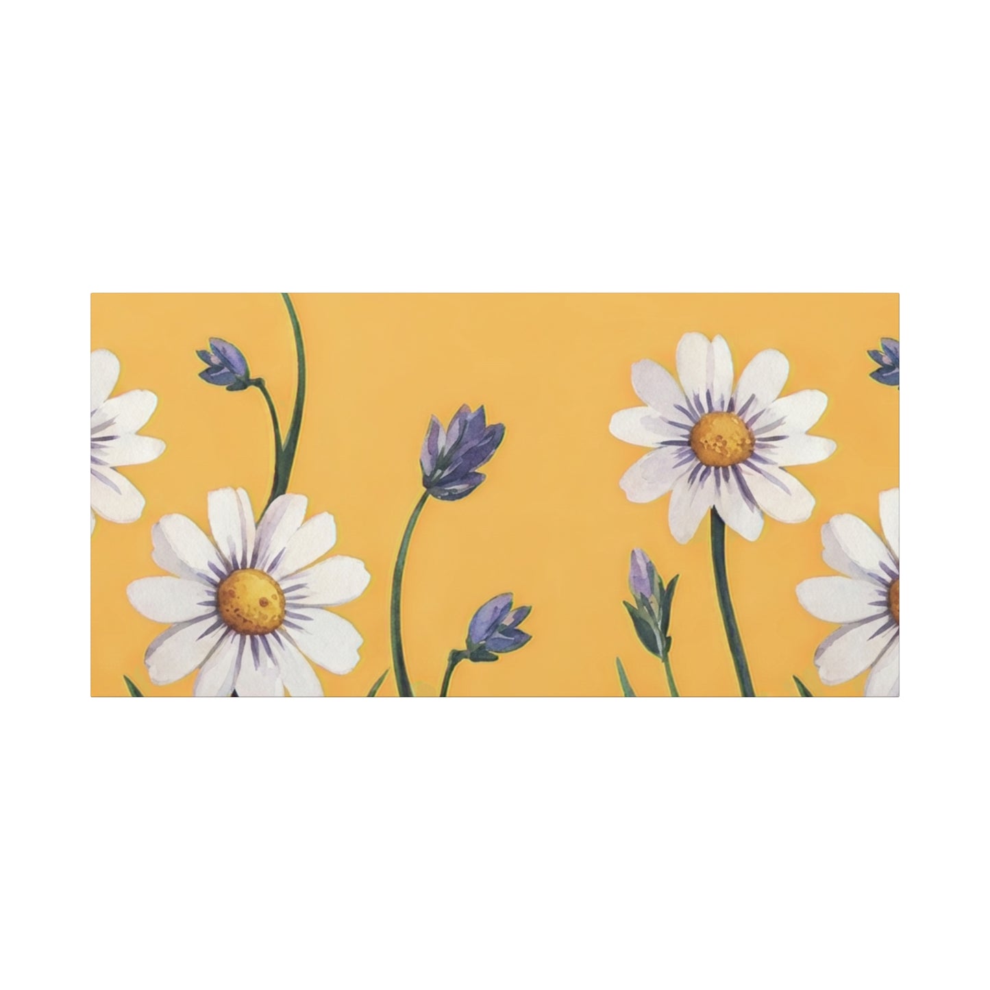 Spring Daisies Stretched Canvas Wall Art