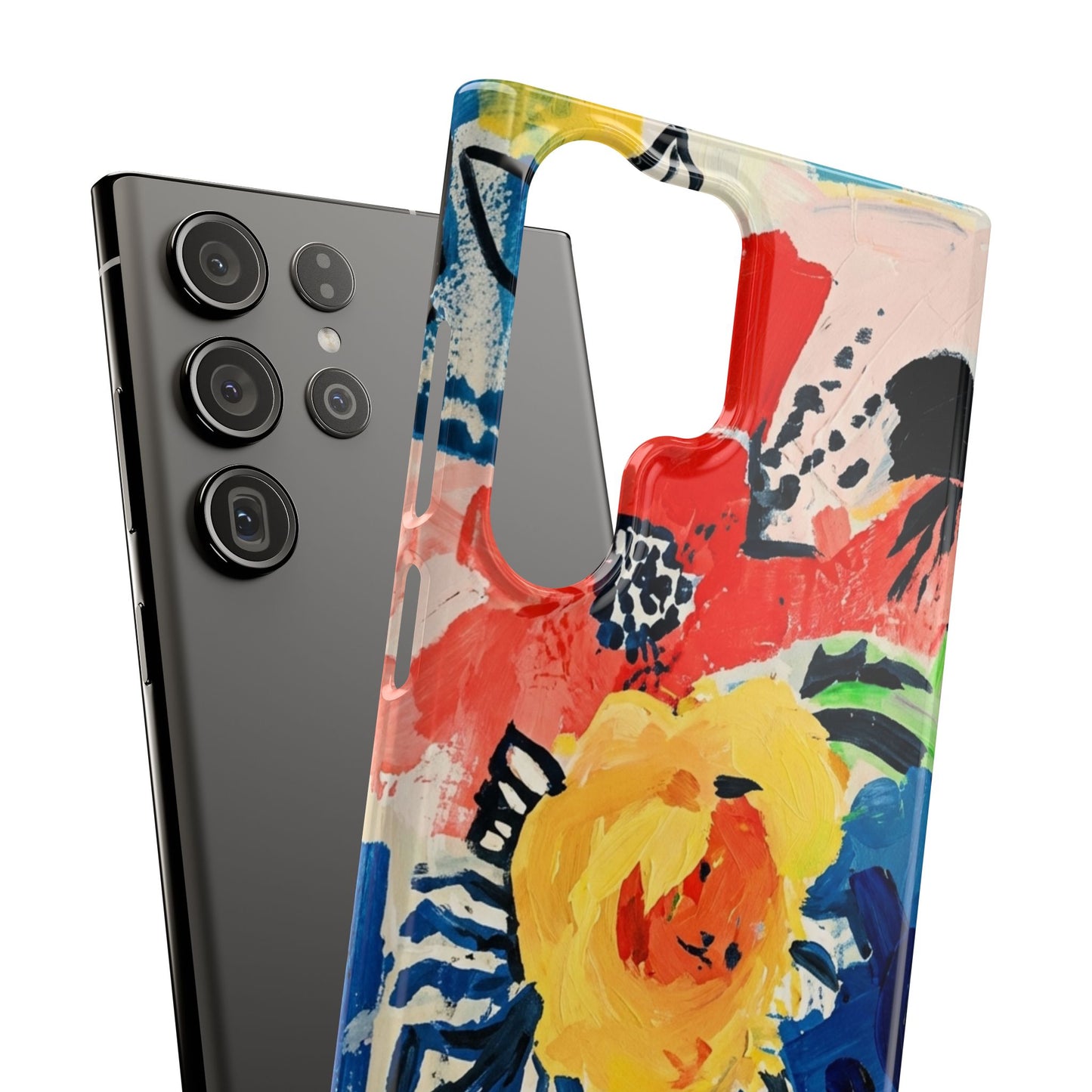 Abstract Flora Snap Phone Case