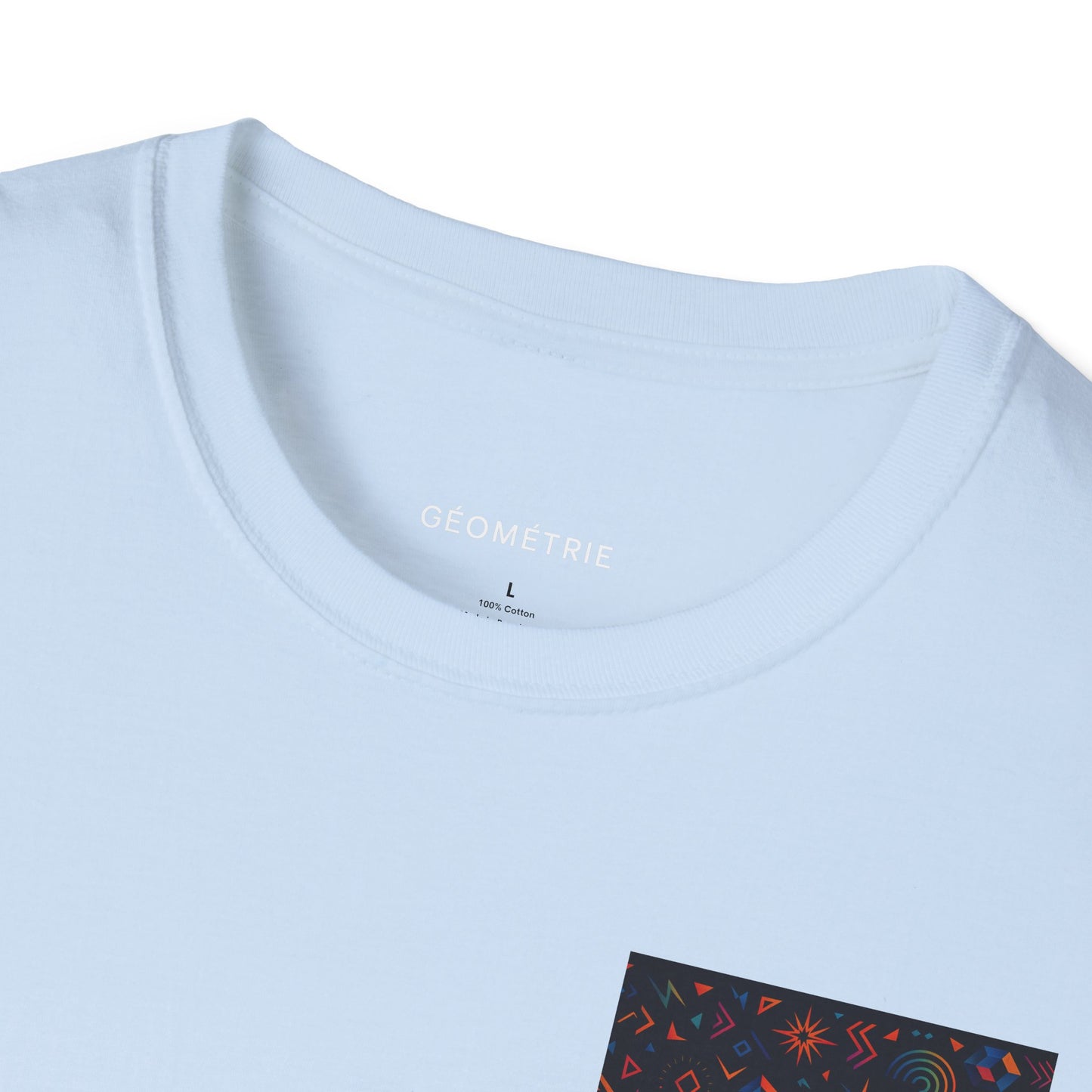 Geo Pattern Unisex Softstyle T-Shirt | Casual Everyday Tee, Graphic Shirt, Gift for Him/Her, Trendy Wear, Artsy Style (Pattern 06)