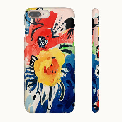 Abstract Flora Snap Phone Case
