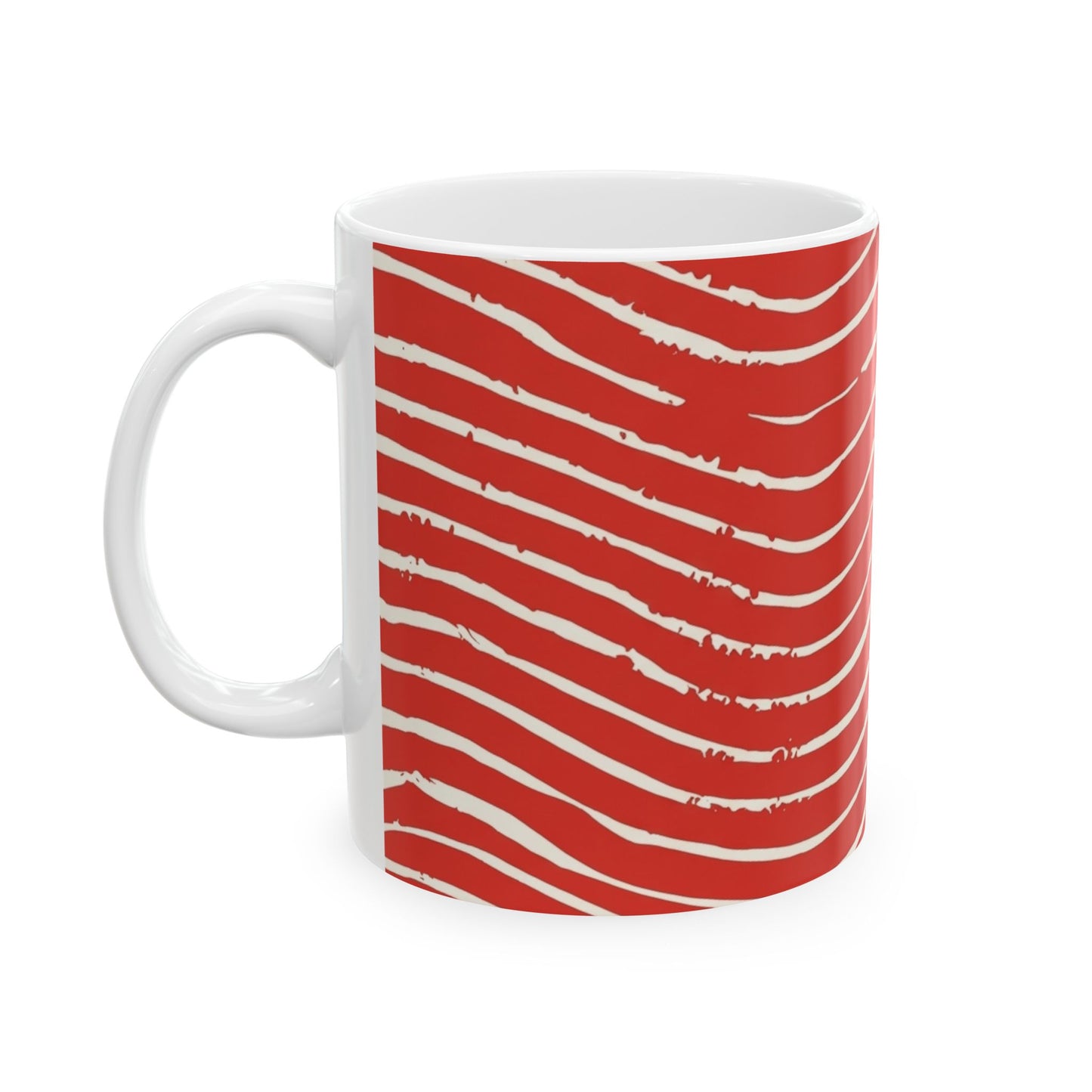 Scarlet Tide Ceramic Mug