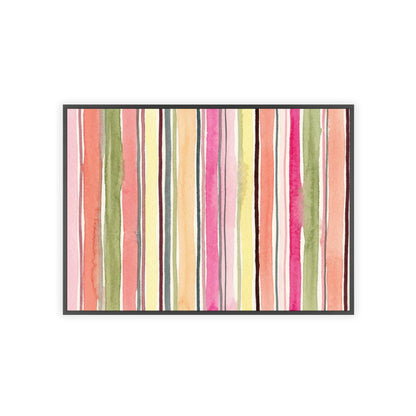 Summer Stripe Wood Framed Posters