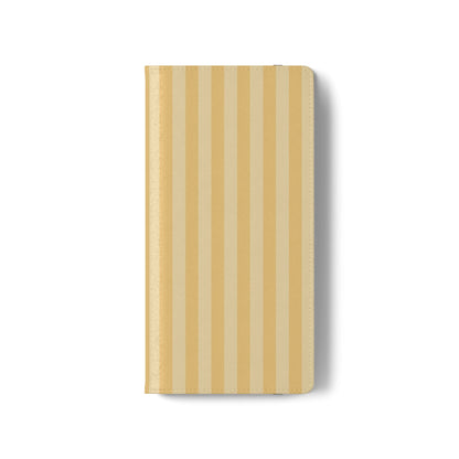 Buttercup Stripe Vegan Leather Flip Case