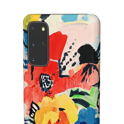 Abstract Flora Snap Phone Case