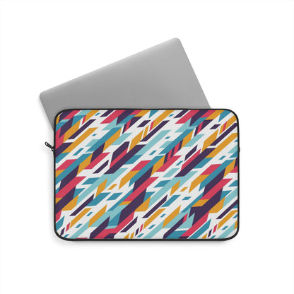 Colorful Geometric Laptop Sleeve | Stylish Tech Accessory for Students, Professionals, Gift Idea, Computer Case, Travel Bag