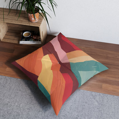 Square Tufted Floor Pillow
