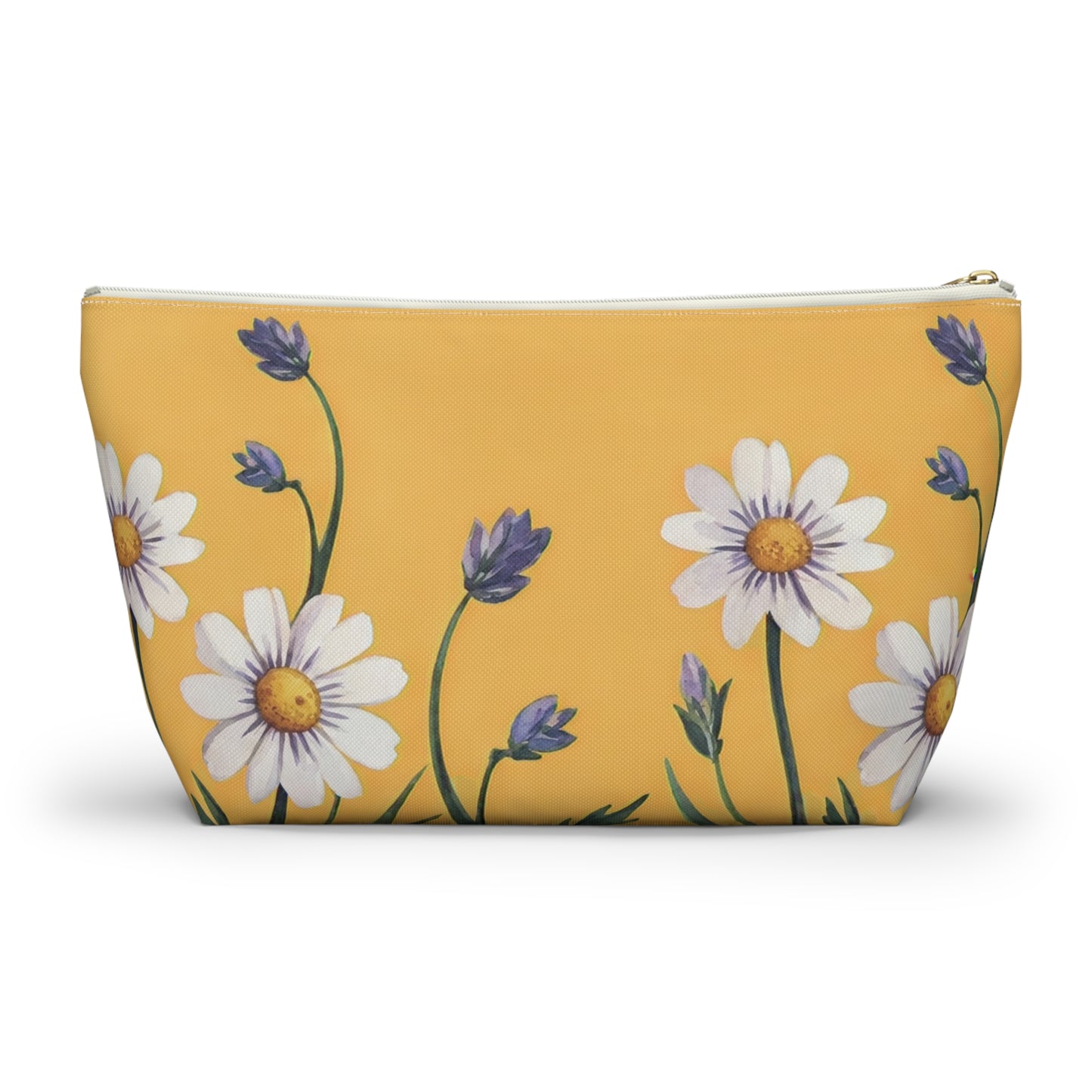 Spring Daisies Accessory Pouch with T-bottom