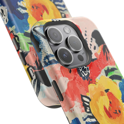 Abstract Flora Magnetic Phone Case
